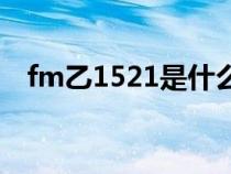 fm乙1521是什么意思(521是什么意思) fm乙1521是什么意思(521是什么意思)