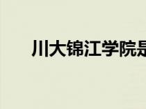 川大錦江學院是幾本大學（川大錦江）