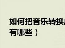 如何把音樂轉(zhuǎn)換成mp3格式（無損音樂格式有哪些）