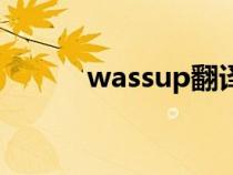 wassup翻譯成中文（wassup）