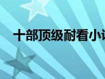 十部頂級耐看小說評分9.9（耐看小說吧）