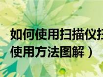 如何使用掃描儀掃描文件到電腦上（掃描儀的使用方法圖解）