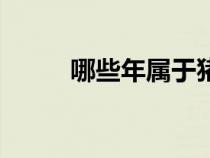 哪些年屬于豬年（哪些年是豬年）