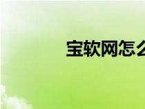寶軟網(wǎng)怎么了（寶軟網(wǎng)首頁）