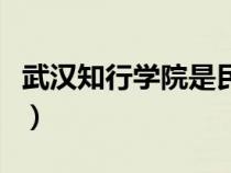 武漢知行學(xué)院是民辦還是公辦（武漢知行學(xué)院）