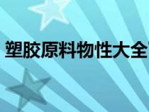 塑膠原料物性大全下載（塑膠原料物性大全）