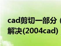 cad剪切一部分（cad剪切時(shí)一段一段的怎么解決(2004cad)）
