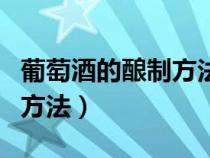 葡萄酒的釀制方法最簡單做法（葡萄酒的釀制方法）