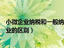 小微企業(yè)納稅和一般納稅哪個(gè)好(小微企業(yè)與一般納稅人企業(yè)的區(qū)別) 小微企業(yè)納稅和一般納稅哪個(gè)好(小微企業(yè)與一般納稅人企業(yè)的區(qū)別)