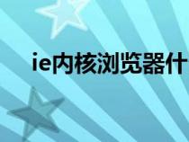 ie內(nèi)核瀏覽器什么意思（ie內(nèi)核瀏覽器）