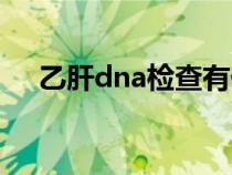 乙肝dna檢查有什么用（乙肝dna檢查）