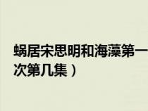 蝸居宋思明和海藻第一次是第幾集（蝸居宋思明和海藻第一次第幾集）