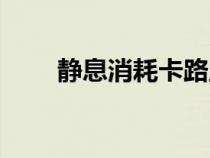 靜息消耗卡路里計(jì)算（卡路里計(jì)算）
