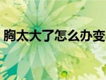 胸太大了怎么辦變小（我的胸太大了怎么辦）