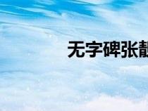 無字碑張靚穎原唱（無字碑）