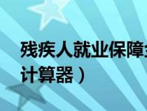 殘疾人就業(yè)保障金 計(jì)算（殘疾人就業(yè)保障金計(jì)算器）