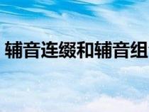 輔音連綴和輔音組合有什么區(qū)別（輔音連綴）