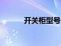 開關(guān)柜型號含義（開關(guān)柜型號）