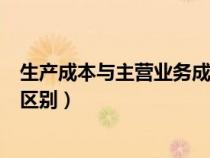 生產(chǎn)成本與主營(yíng)業(yè)務(wù)成本關(guān)系(生產(chǎn)成本與主營(yíng)業(yè)務(wù)成本的區(qū)別) 生產(chǎn)成本與主營(yíng)業(yè)務(wù)成本關(guān)系(生產(chǎn)成本與主營(yíng)業(yè)務(wù)成本的區(qū)別)