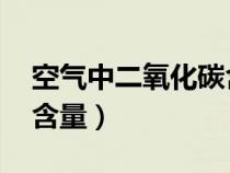 空氣中二氧化碳含量ppm（空氣中二氧化碳含量）