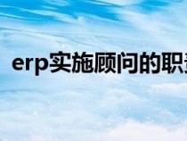 erp實施顧問的職責(zé)（什么是ERP實施顧問）