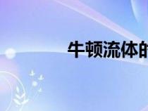 牛頓流體的特點(diǎn)(牛頓流體) 牛頓流體的特點(diǎn)(牛頓流體)