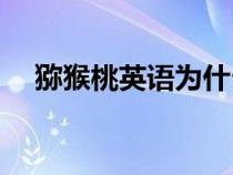 獼猴桃英語為什么是kiwi（獼猴桃英語）