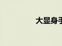 大顯身手的意思（大顯）