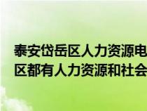 泰安岱岳區(qū)人力資源電話號(hào)碼(山東省泰安市岱岳區(qū)和泰山區(qū)都有人力資源和社會(huì)保障局嗎) 泰安岱岳區(qū)人力資源電話號(hào)碼(山東省泰安市岱岳區(qū)和泰山區(qū)都有人力資源和社會(huì)保障局嗎)