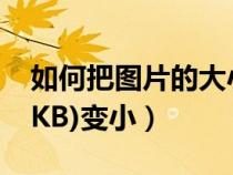 如何把圖片的大小變?。ㄔ趺窗褕D片的大小(KB)變?。? title=