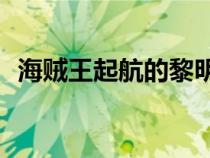 海賊王起航的黎明1.3b攻略（海賊王起航）