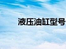 液壓油缸型號大全（液壓油缸樣本）