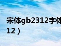 宋體gb2312字體在word叫什么（宋體gb2312）