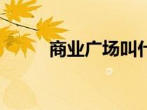商業(yè)廣場叫什么（商業(yè)廣場英文）