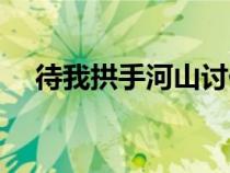 待我拱手河山討你歡(拱手河山討你歡) 待我拱手河山討你歡(拱手河山討你歡)