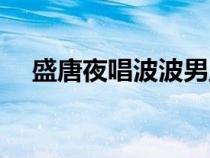 盛唐夜唱波波男主是誰(shuí)（盛唐夜唱波波）