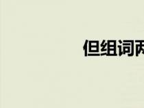 但組詞兩個字（擔(dān)組詞）