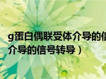 g蛋白偶聯(lián)受體介導(dǎo)的信號(hào)轉(zhuǎn)導(dǎo)途徑的特點(diǎn)(g蛋白偶聯(lián)受體介導(dǎo)的信號(hào)轉(zhuǎn)導(dǎo)) g蛋白偶聯(lián)受體介導(dǎo)的信號(hào)轉(zhuǎn)導(dǎo)途徑的特點(diǎn)(g蛋白偶聯(lián)受體介導(dǎo)的信號(hào)轉(zhuǎn)導(dǎo))