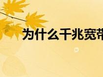 為什么千兆寬帶網(wǎng)速很慢（網(wǎng)速很慢）