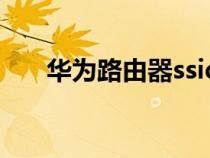 華為路由器ssid在哪里（ssid在哪里）