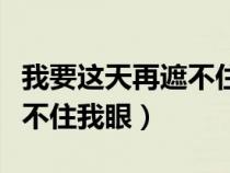 我要這天再遮不住我眼什么歌（我要這天再遮不住我眼）