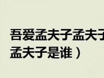 吾愛孟夫子孟夫子是誰指的是誰（吾愛孟夫子孟夫子是誰）