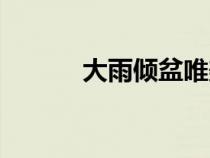 大雨傾盆唯美句子（大雨傾盆）