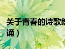 關(guān)于青春的詩歌朗誦視頻（關(guān)于青春的詩歌朗誦）
