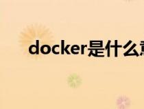 docker是什么意思（doc是什么意思）