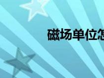 磁場(chǎng)單位怎么讀（磁場(chǎng)單位）