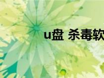 u盤(pán) 殺毒軟件（u盤(pán)殺毒工具）