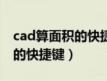 cad算面積的快捷鍵命令是什么（cad算面積的快捷鍵）