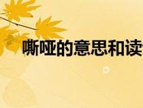 嘶啞的意思和讀音是什么（嘶啞的意思）
