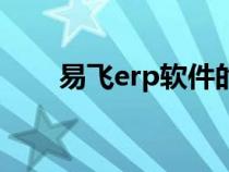易飛erp軟件的功能（易飛erp系統(tǒng)）